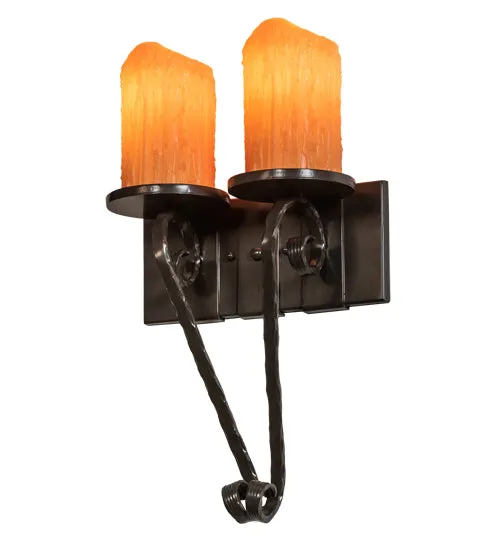 12"W Carpathian 2 Lt Gothic Wall Sconce