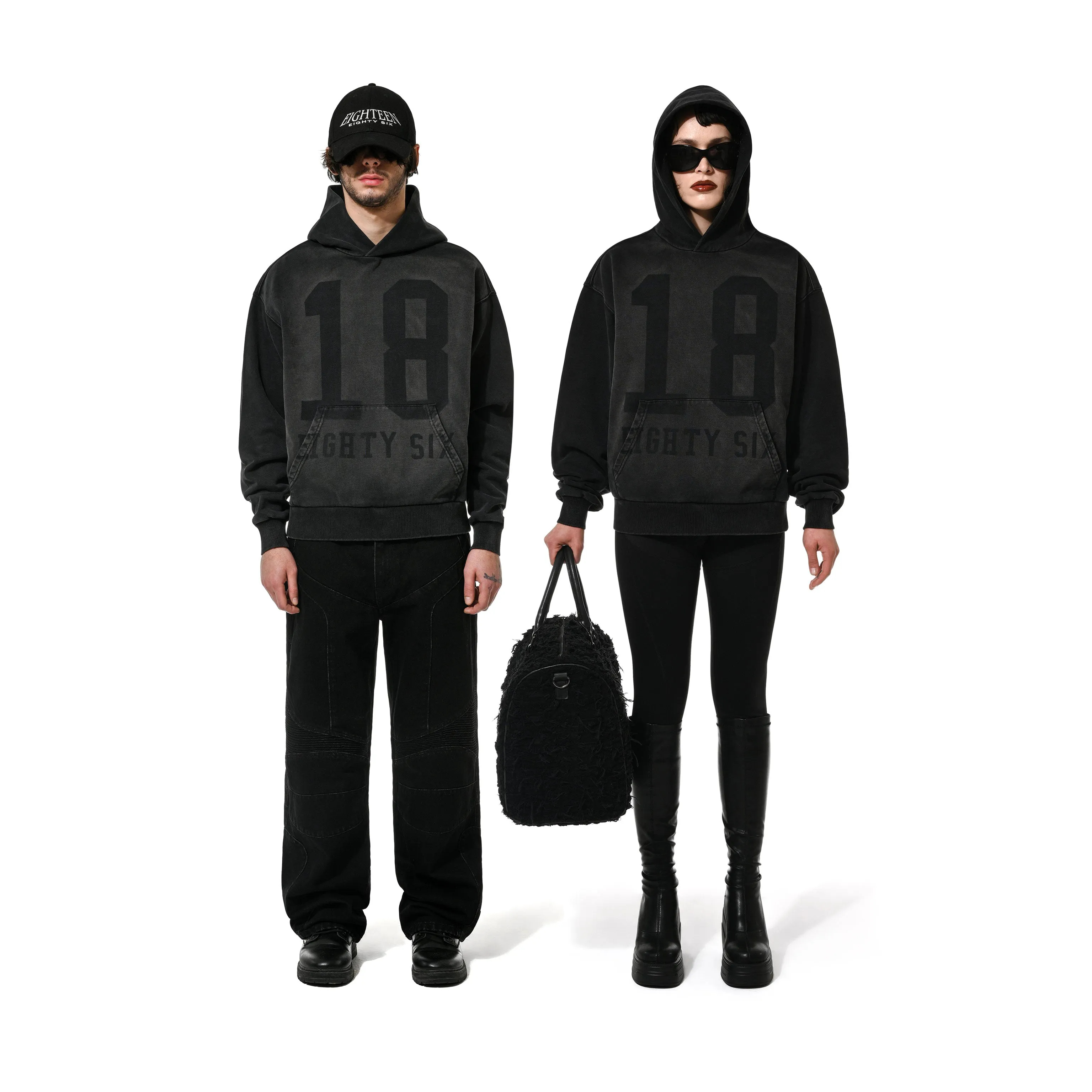 1886 SHADOW HOODIE- BLACK