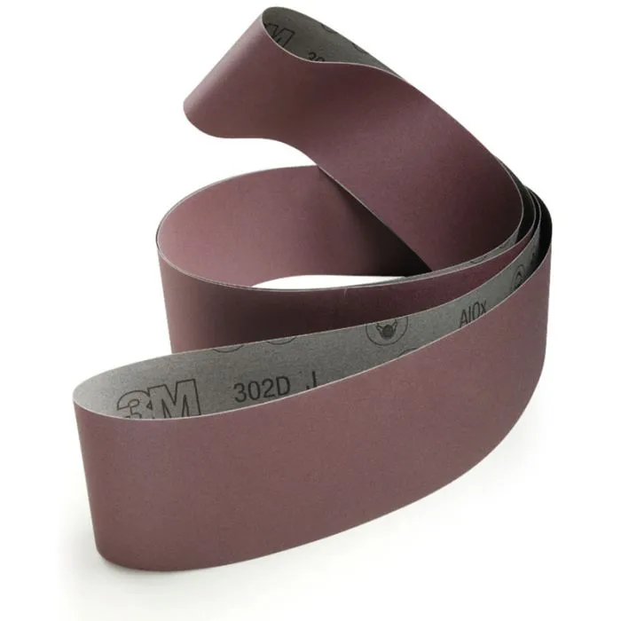 3M™ Cloth Belt 302D, 2 in x 118 in P120 J-weight, 25 per inner 50 per case