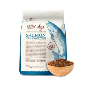 Absolute Bites Wild Age Cat Salmon Complete & Balanced For All Life Stages 12lbs