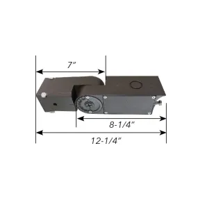 Adjustable Slip Fitter for Pole Mount 2" - 2-1/2" with K/O to install PC or sensor