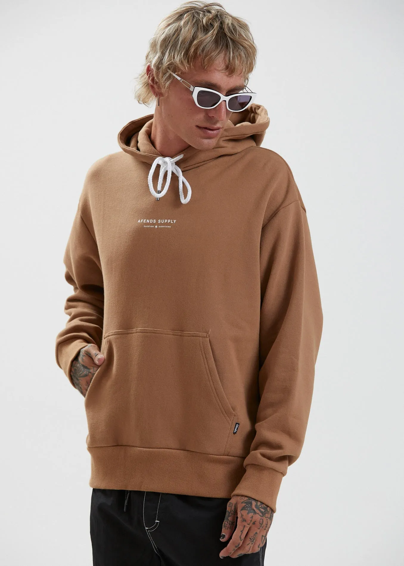 Afends Mens Supply - Recycled Hoodie - Camel