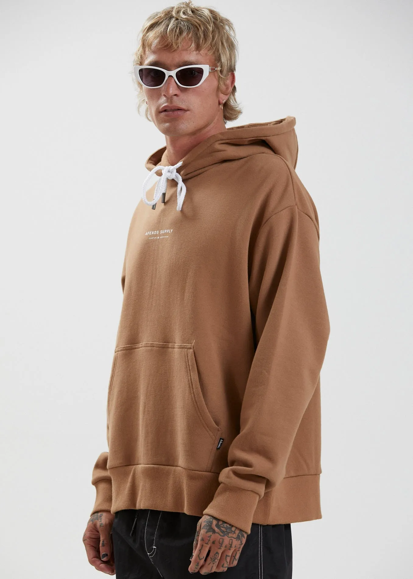 Afends Mens Supply - Recycled Hoodie - Camel