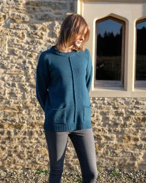 Aimee Relaxed Sweater - Grecian Sea