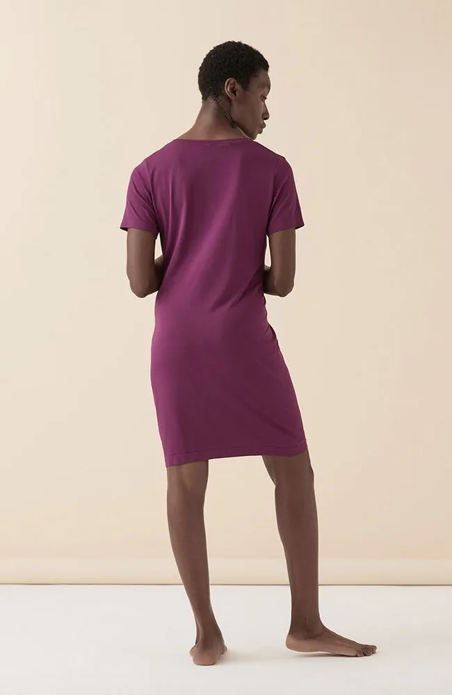 Anti-Flush Short Sleeve Night Dress