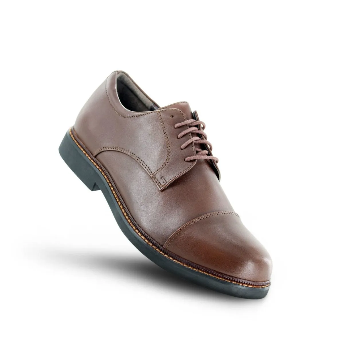 Apex Lexington Cap Toe Men's Oxford Dress Shoe In Brown