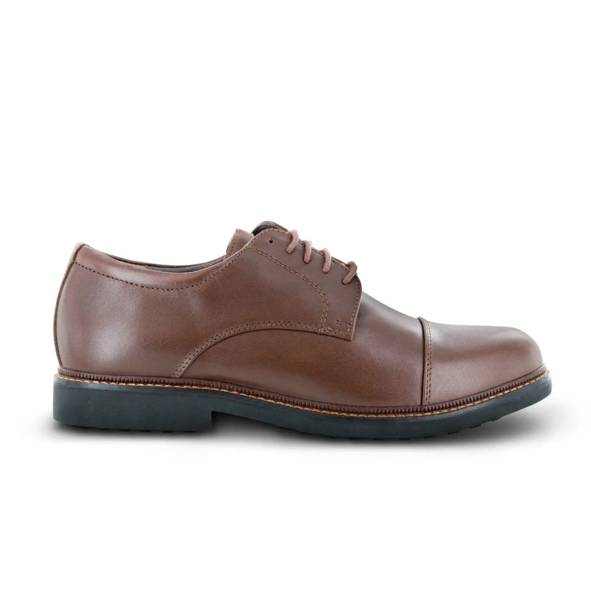 Apex Lexington Cap Toe Men's Oxford Dress Shoe In Brown