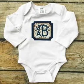 Applique Square with Name/Monogram Baby Bodysuit