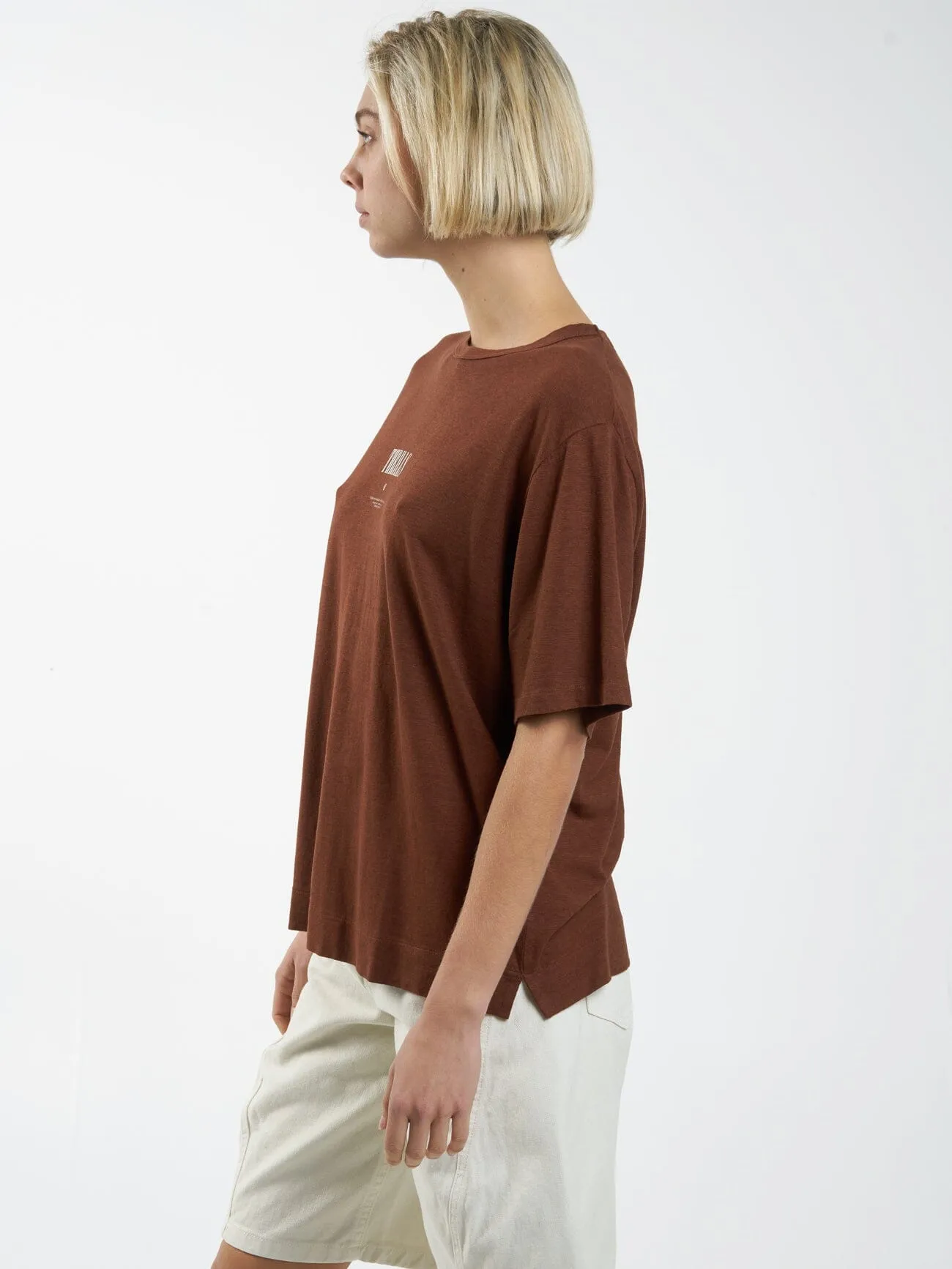 As You Are Hemp Box Tee - Chestnut