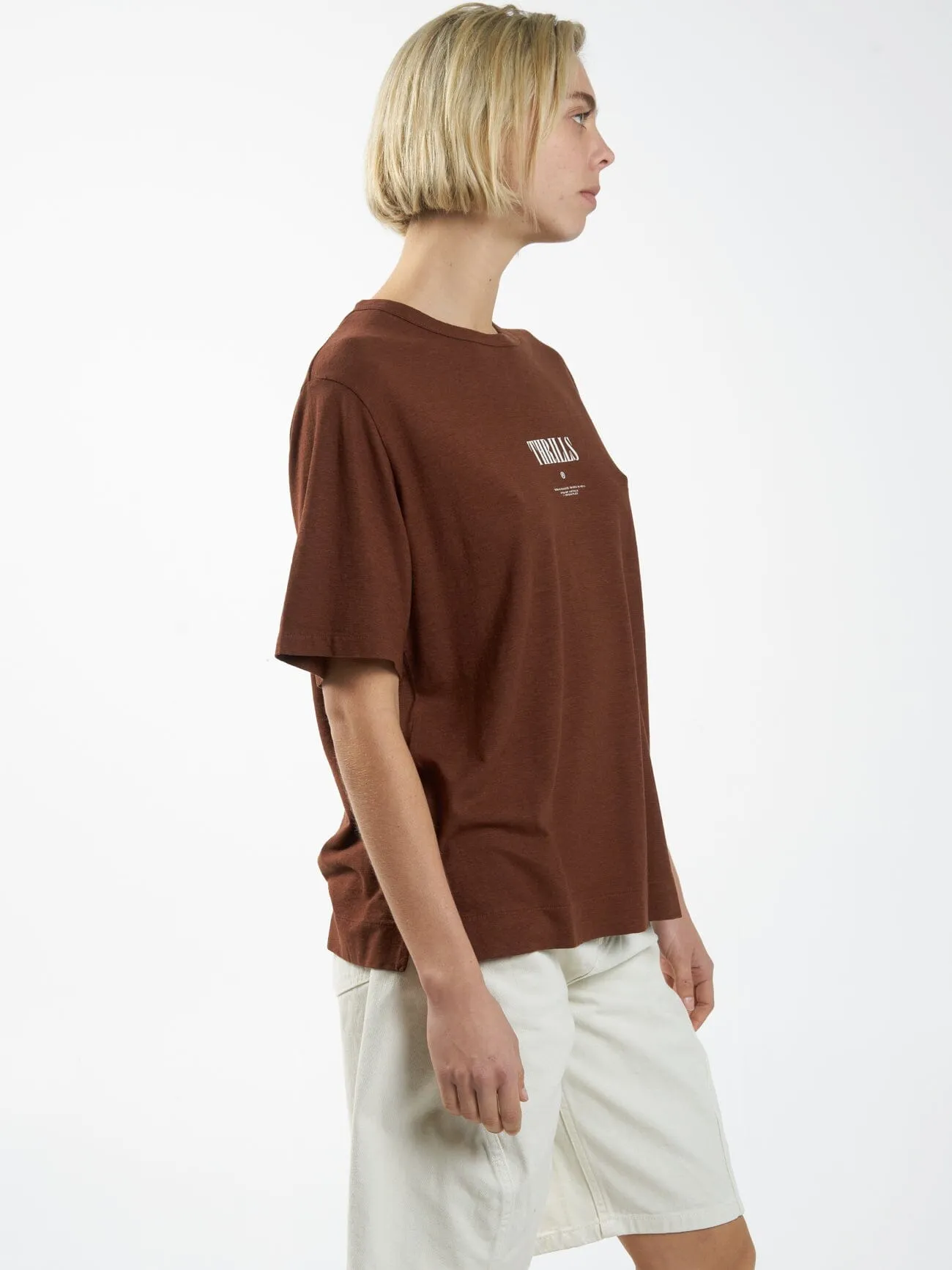 As You Are Hemp Box Tee - Chestnut