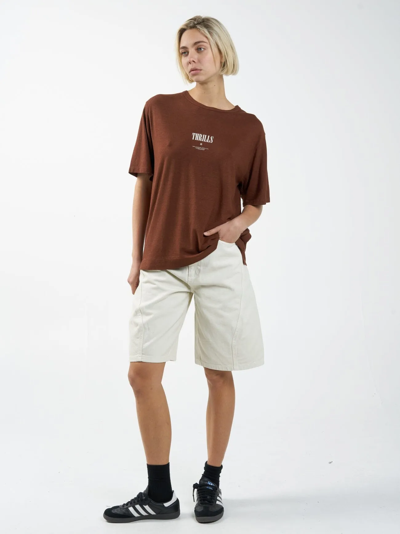 As You Are Hemp Box Tee - Chestnut