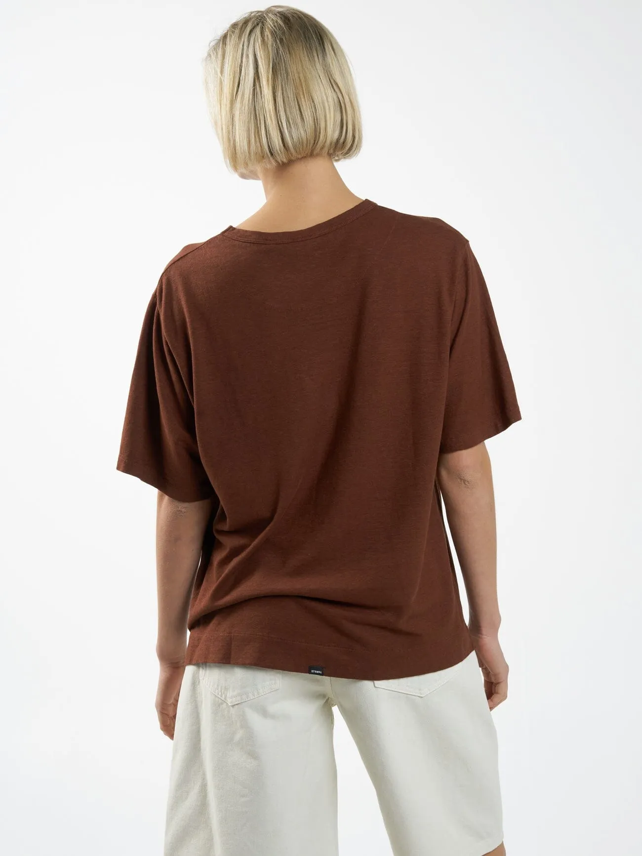 As You Are Hemp Box Tee - Chestnut