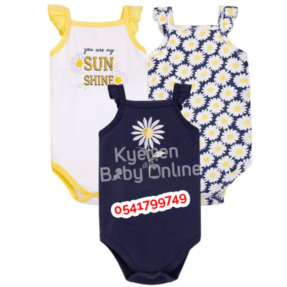 Baby Body Suit (Daisy) 3pcs