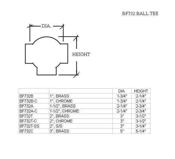 Ball Tee for 1-1/2" Tubing