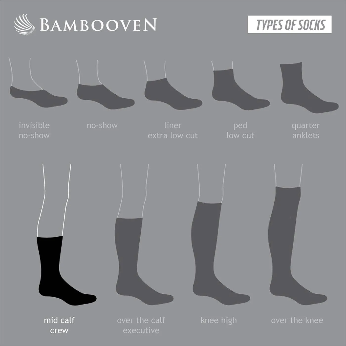 Bambooven Men’s Black Dress & Trouser Socks – Soft & Odor-Free (8 Pack) 633