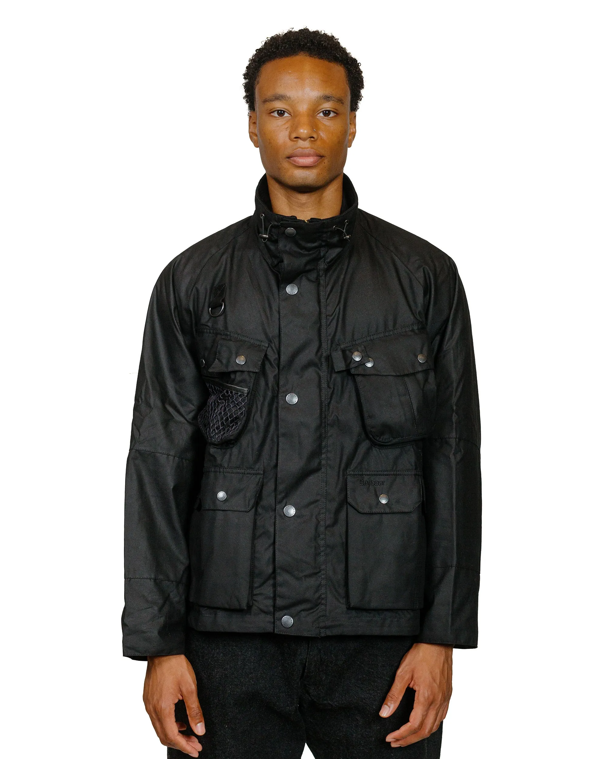 Barbour Modified Dryfly Waxed Jacket Black