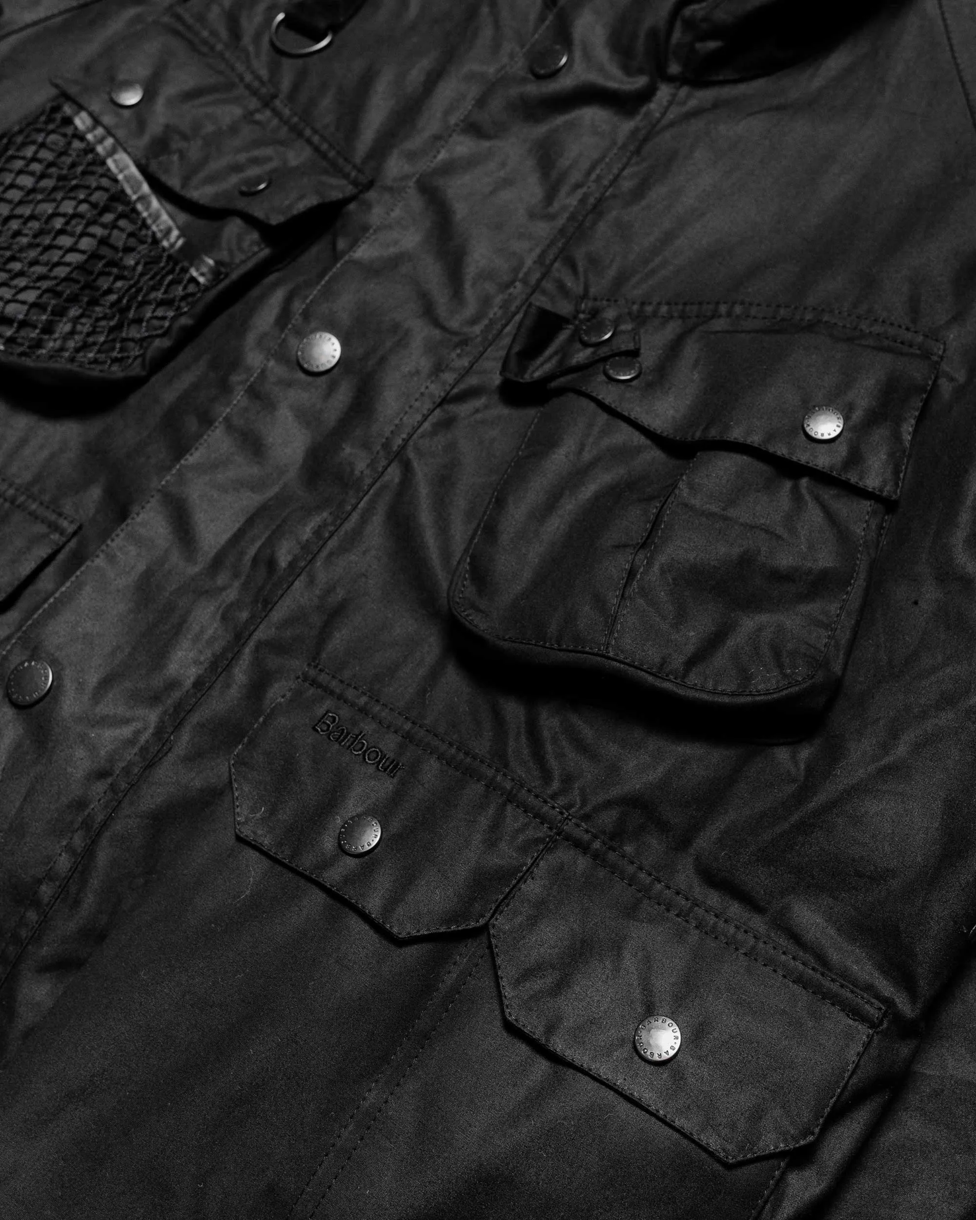 Barbour Modified Dryfly Waxed Jacket Black