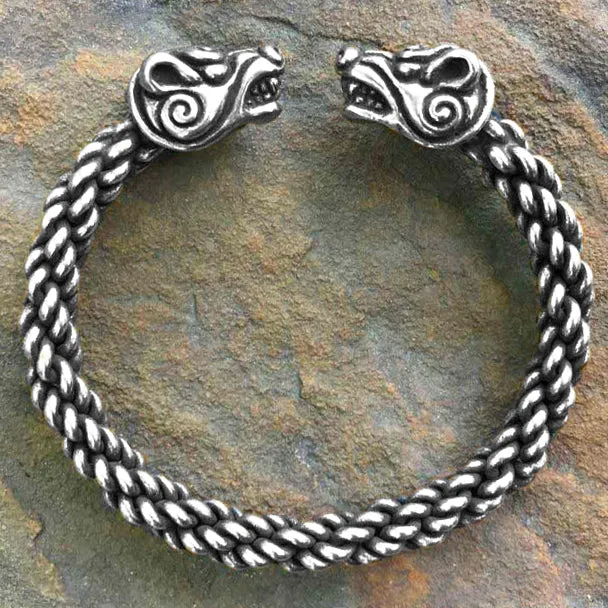 Bear Bracelet (Medium Braid) - Bronze or Silver