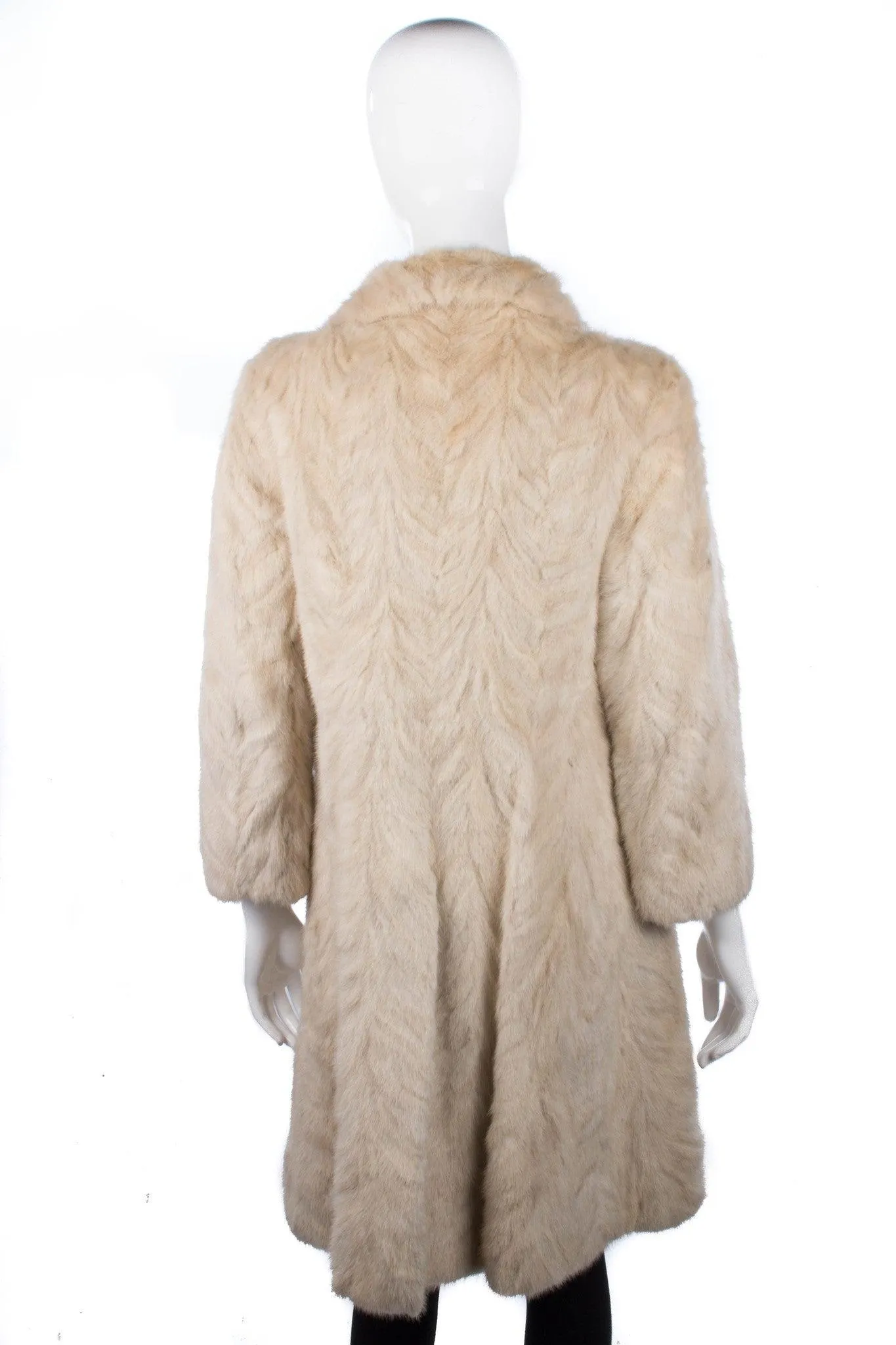 Beautiful vintage cream fur coat