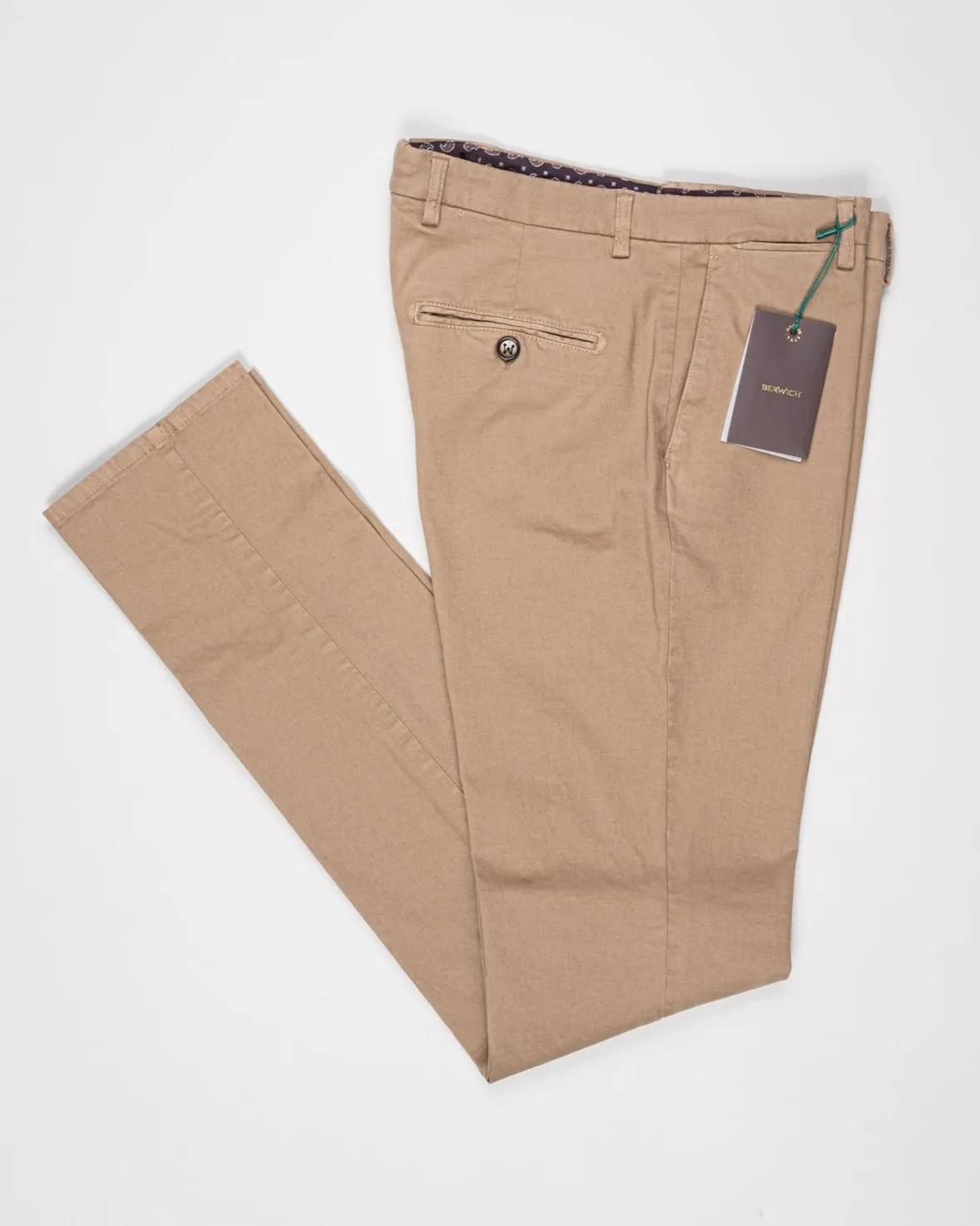 Berwich Garment Dyed Cotton Chinos / Noce