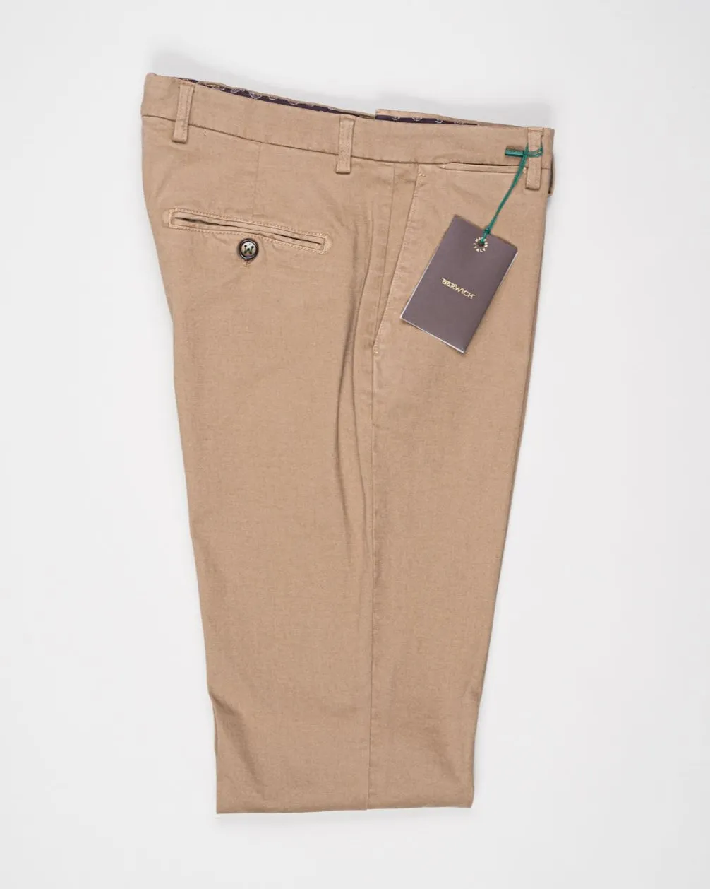 Berwich Garment Dyed Cotton Chinos / Noce