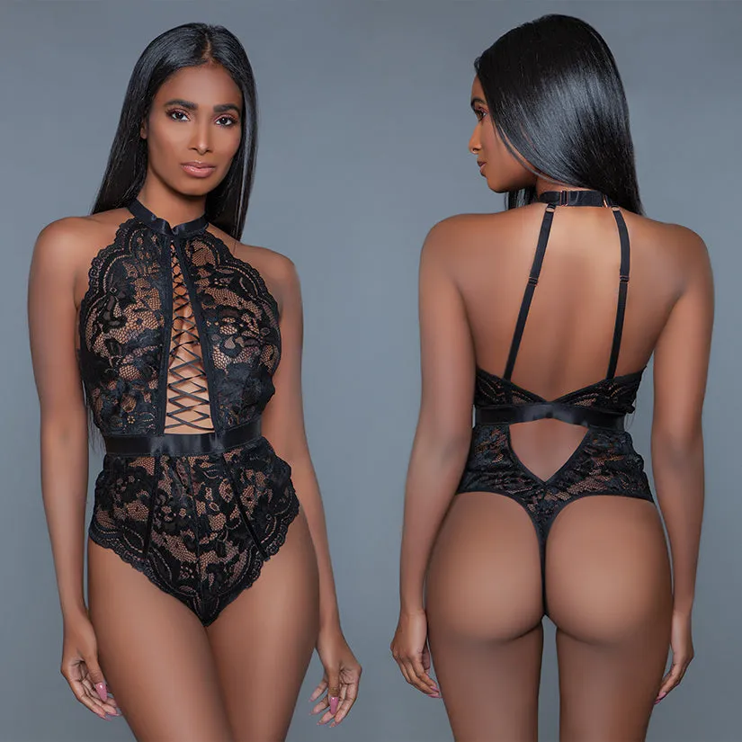 Bewicked Margot Bodysuit-Black Large