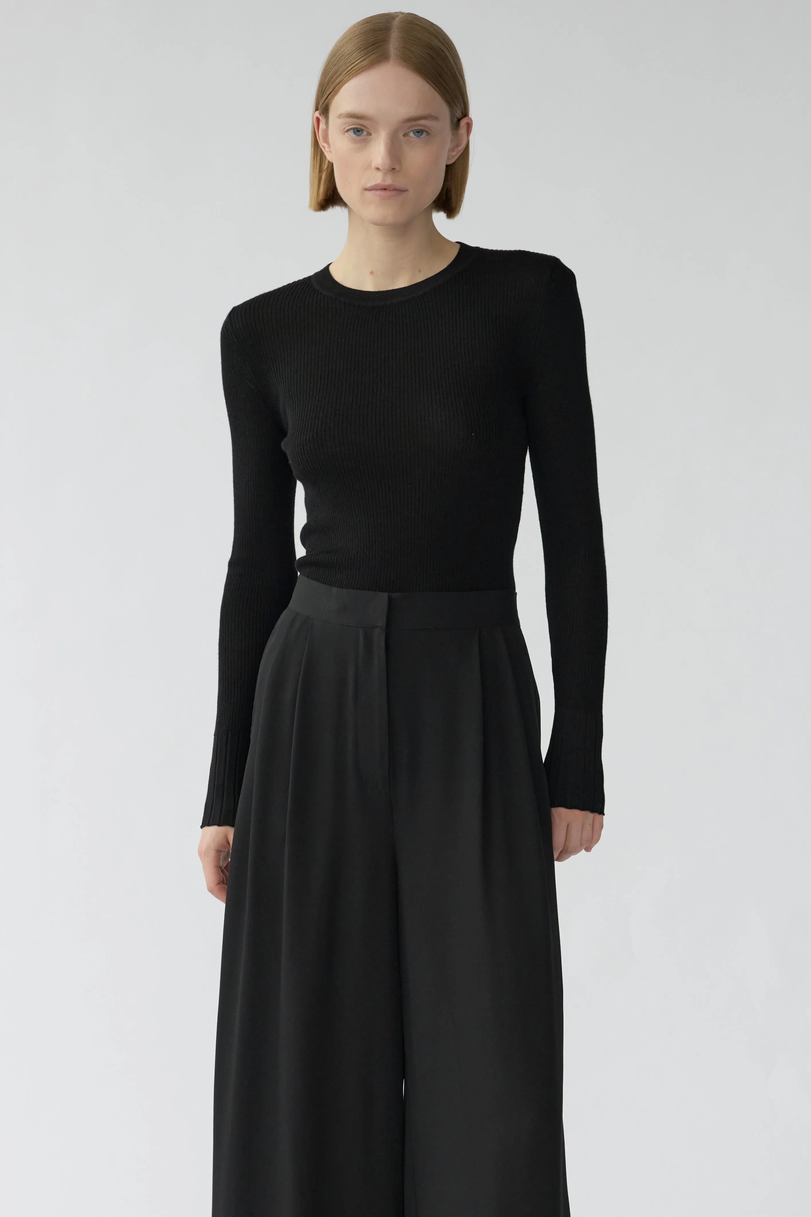 BILLIE KNIT - BLACK - SILK/WOOL