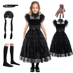 Black Elegant Princess Dress - Perfect for Every Little Princess Halloween cosplay costumes