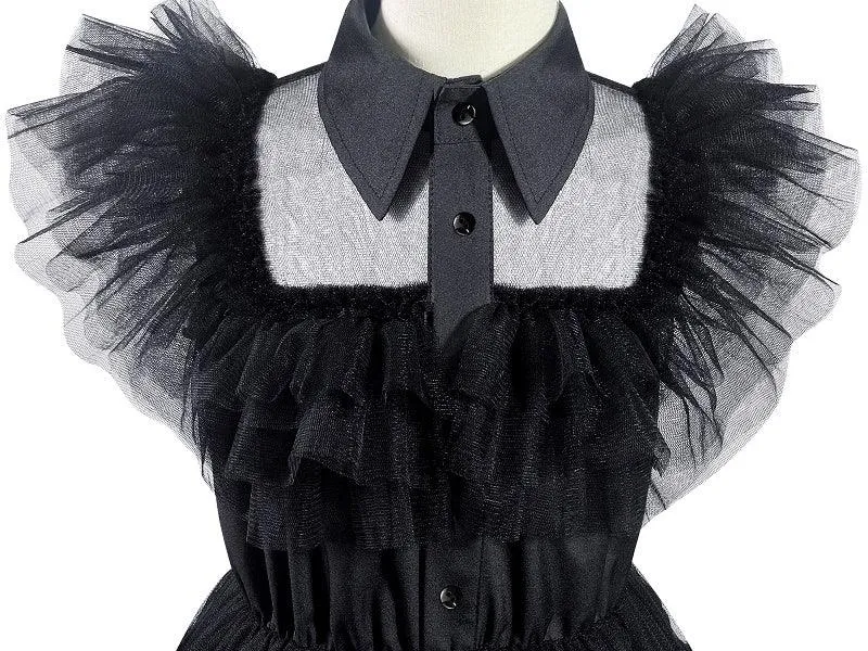 Black Elegant Princess Dress - Perfect for Every Little Princess Halloween cosplay costumes