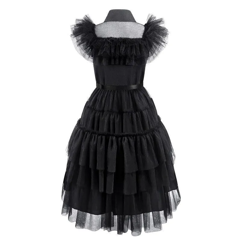 Black Elegant Princess Dress - Perfect for Every Little Princess Halloween cosplay costumes