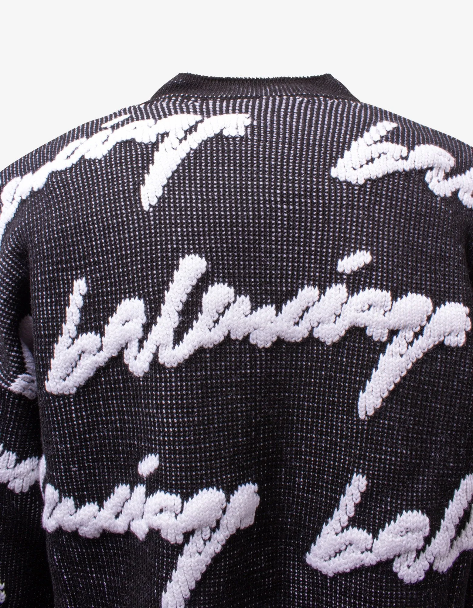 Black Scribble Logo Sweater