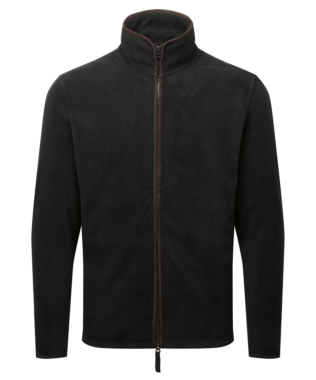 Black/Brown - Artisan fleece jacket