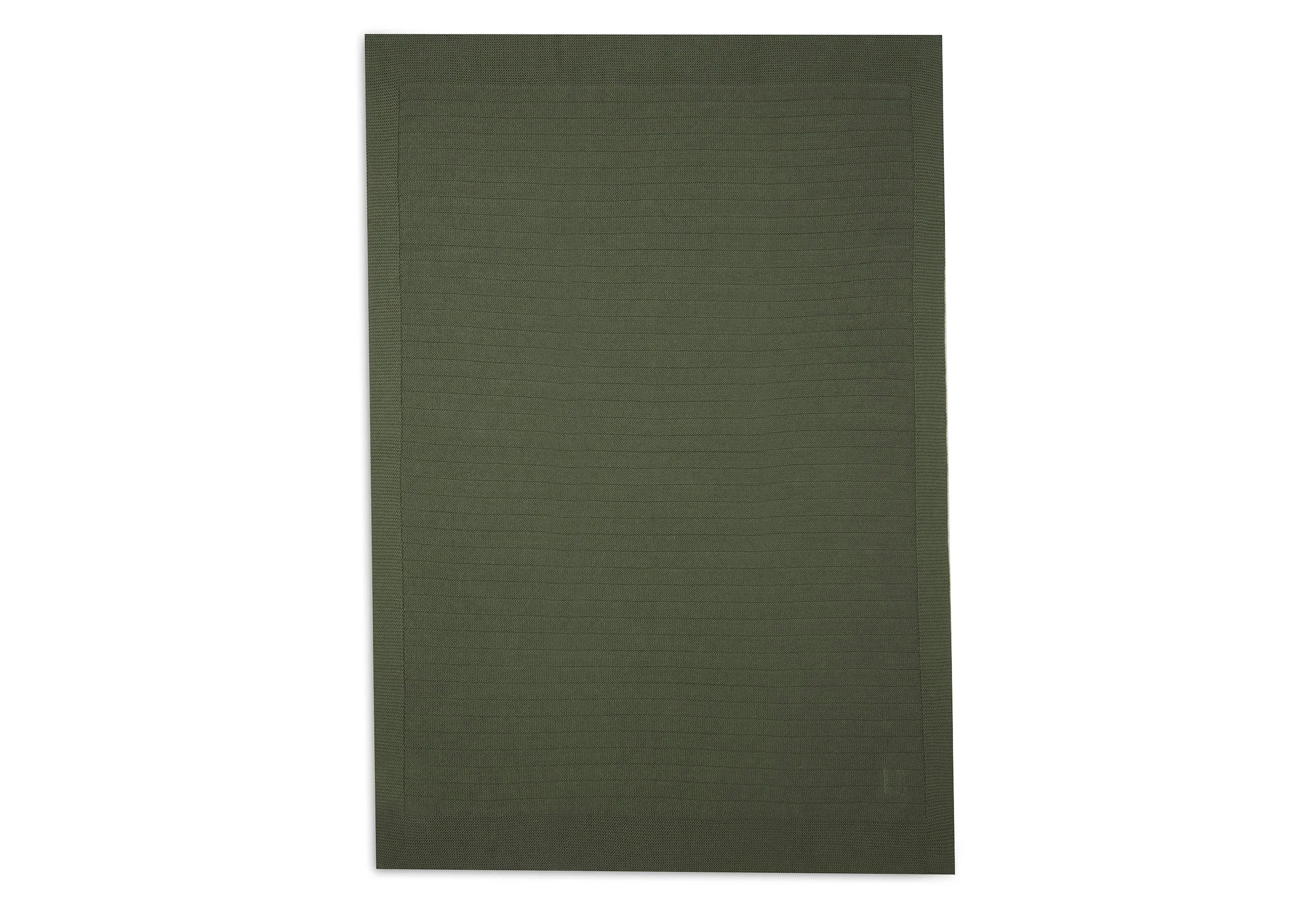 Blanket Cot 100x150cm Pure Knit - Leaf Green - GOTS