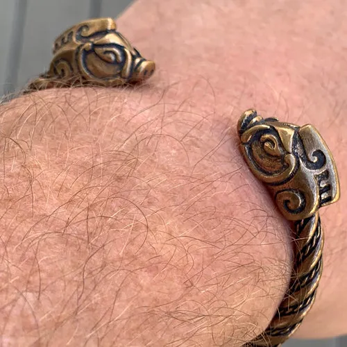 Boar Bracelet - Bronze