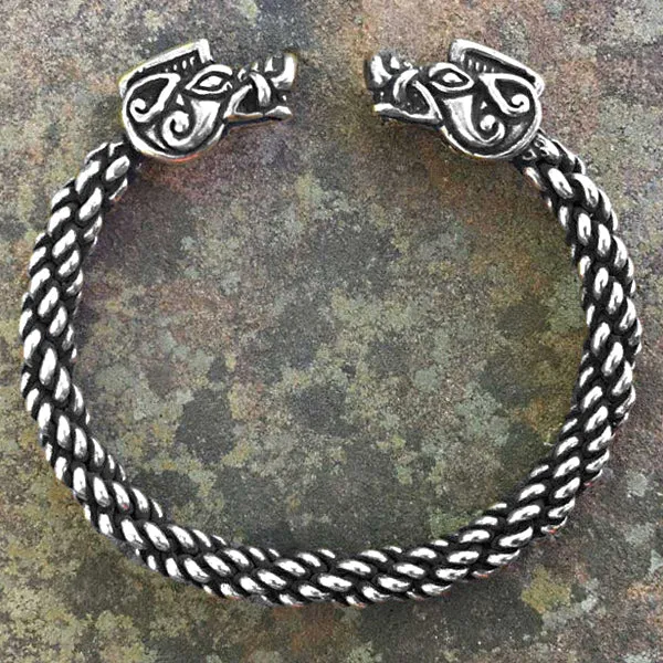 Boar Bracelet (Medium Braid) - Bronze or Silver