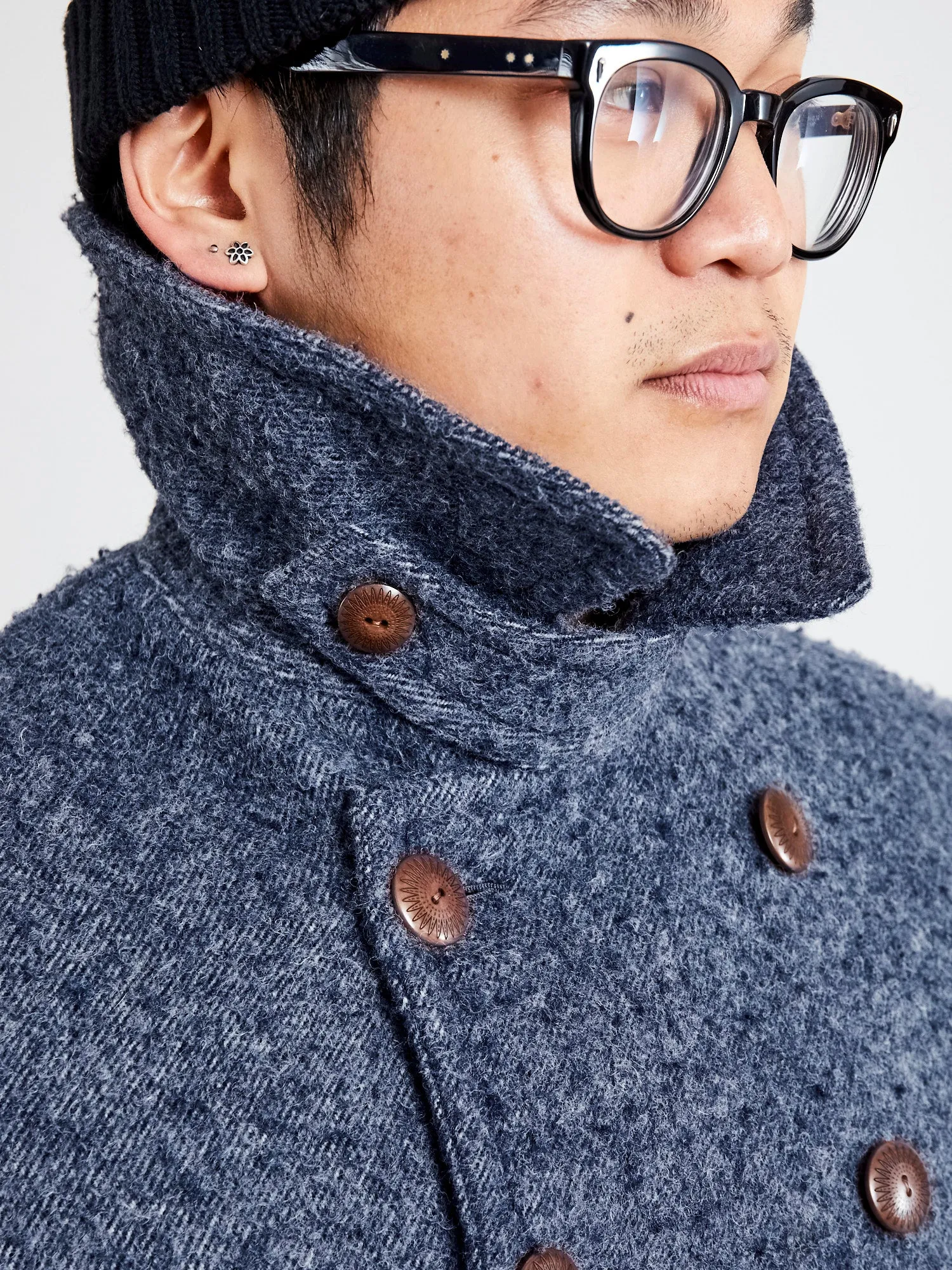 Boom Cat Peacoat in Faded Navy