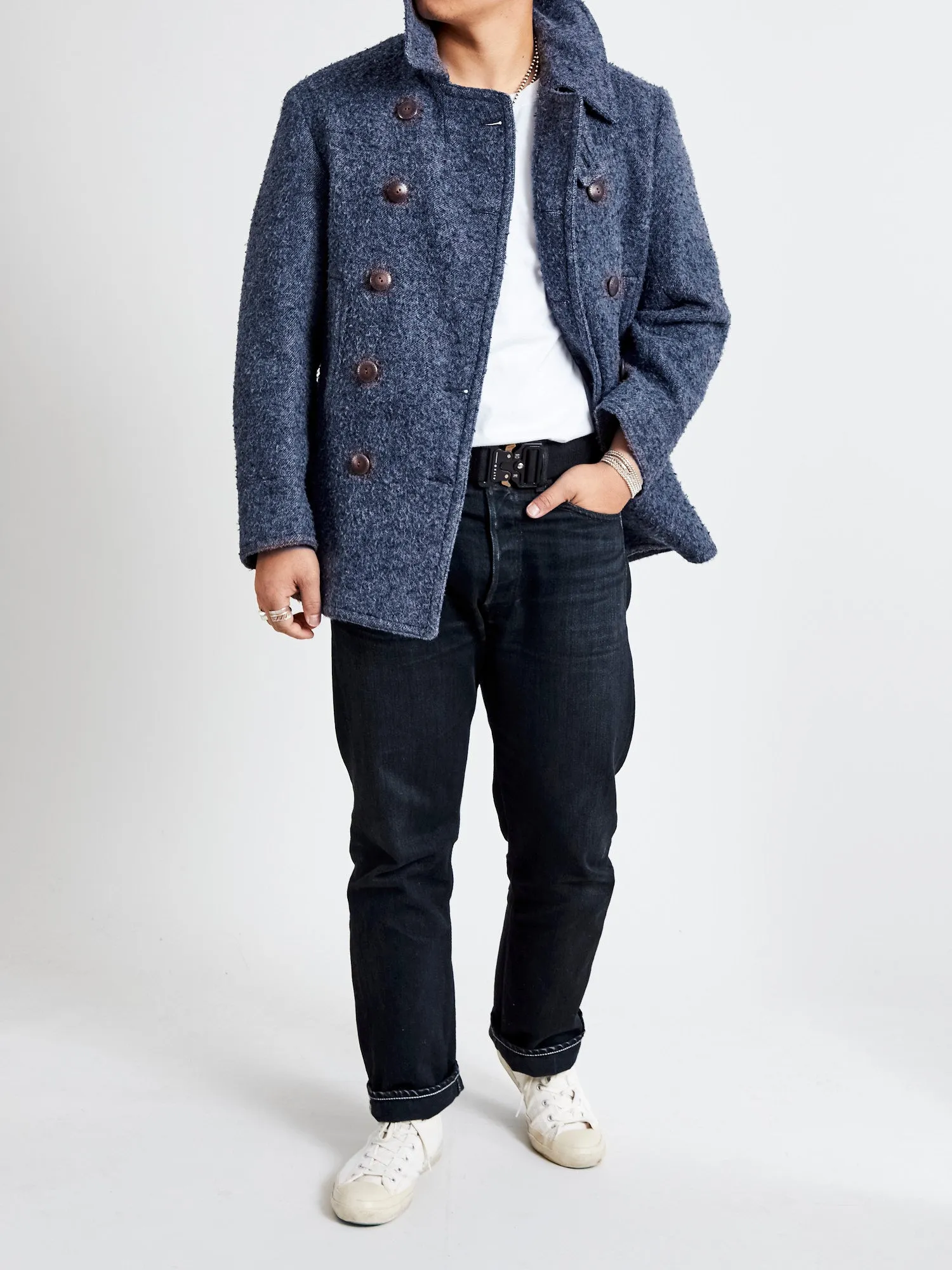 Boom Cat Peacoat in Faded Navy