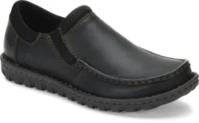 'Born' Men's Gudmund Leather Slip On - Black