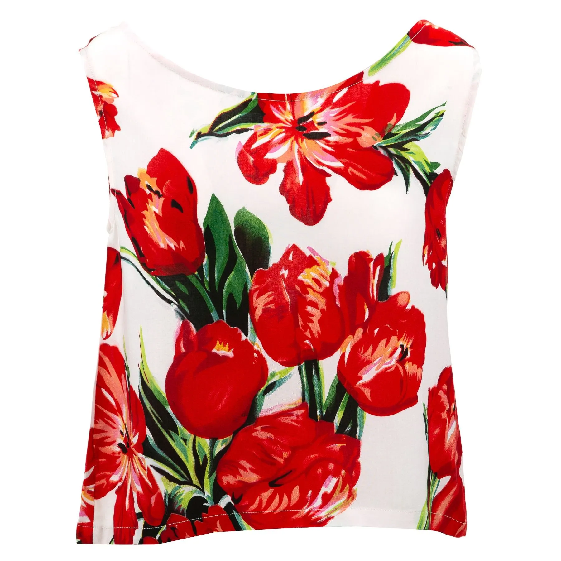 Box Top - Tulip Red