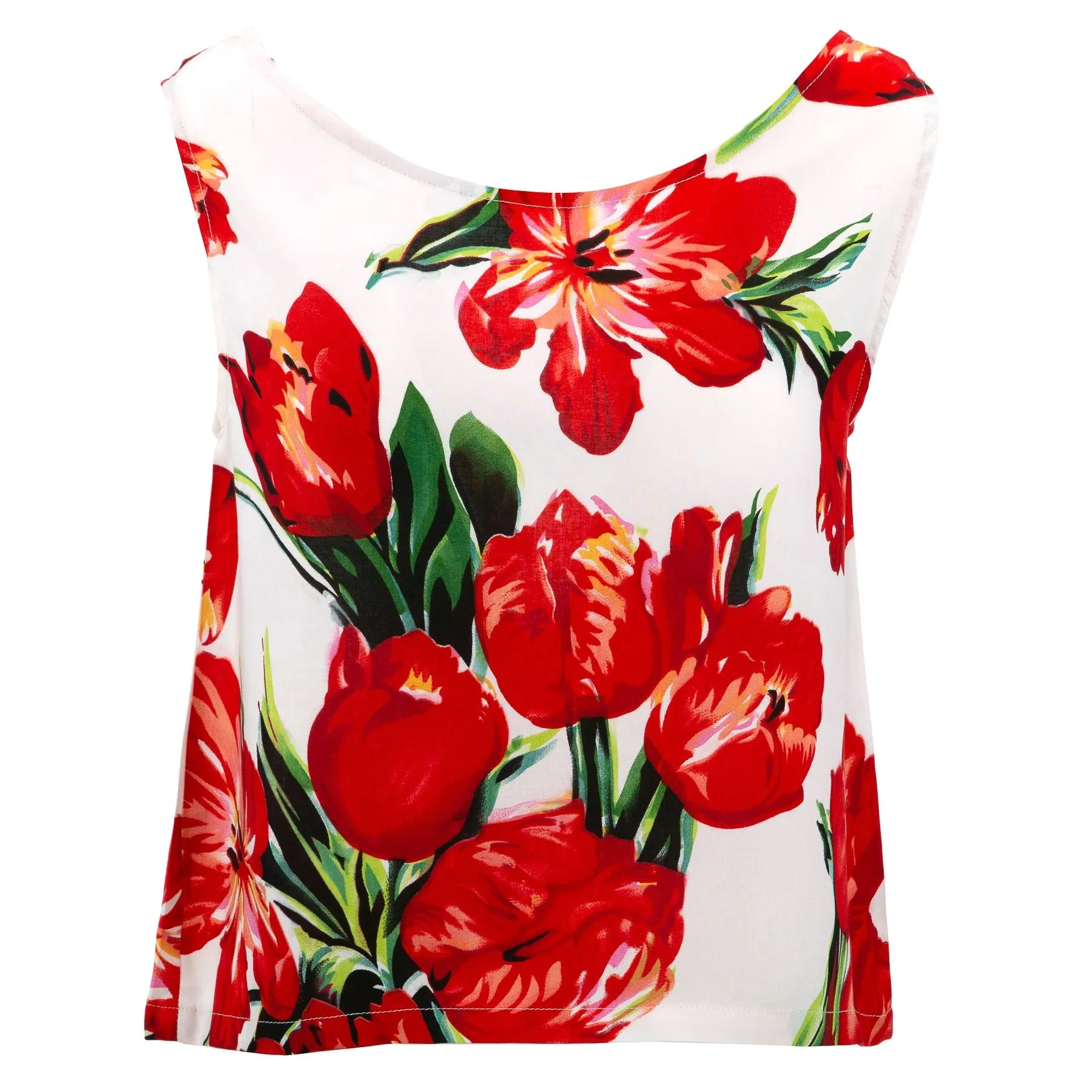 Box Top - Tulip Red