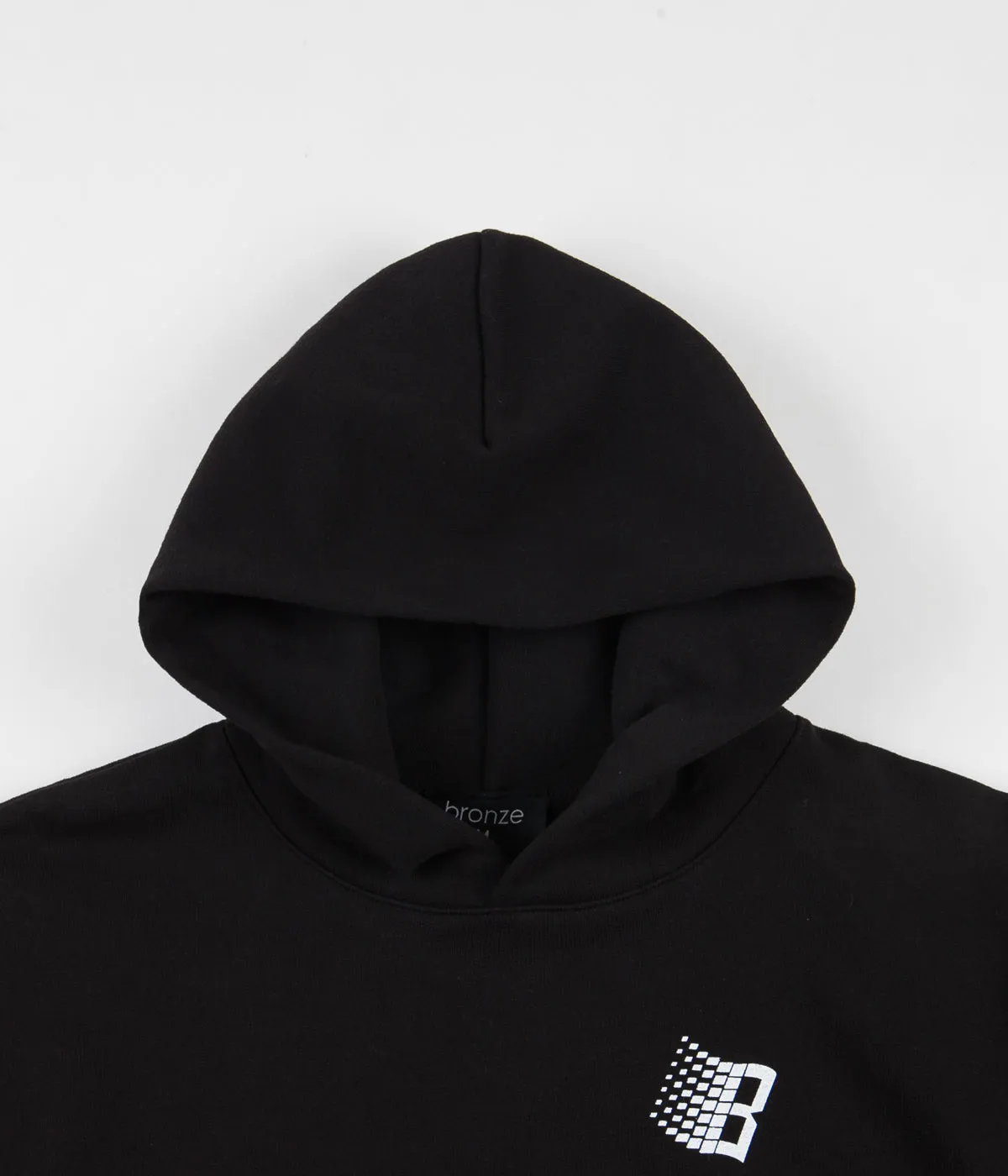 Bronze 56K B Logo Snow Hoodie - Black