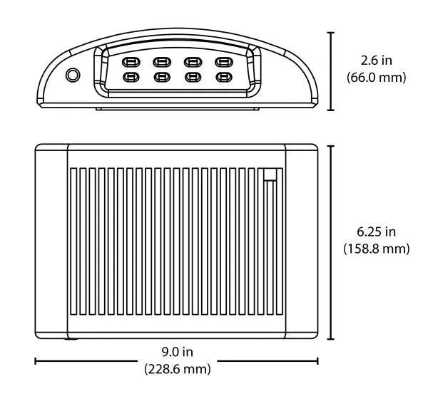 Bronze Outdoor LED Full Cutoff Emergency Wall Pack with Photocell, 3000K