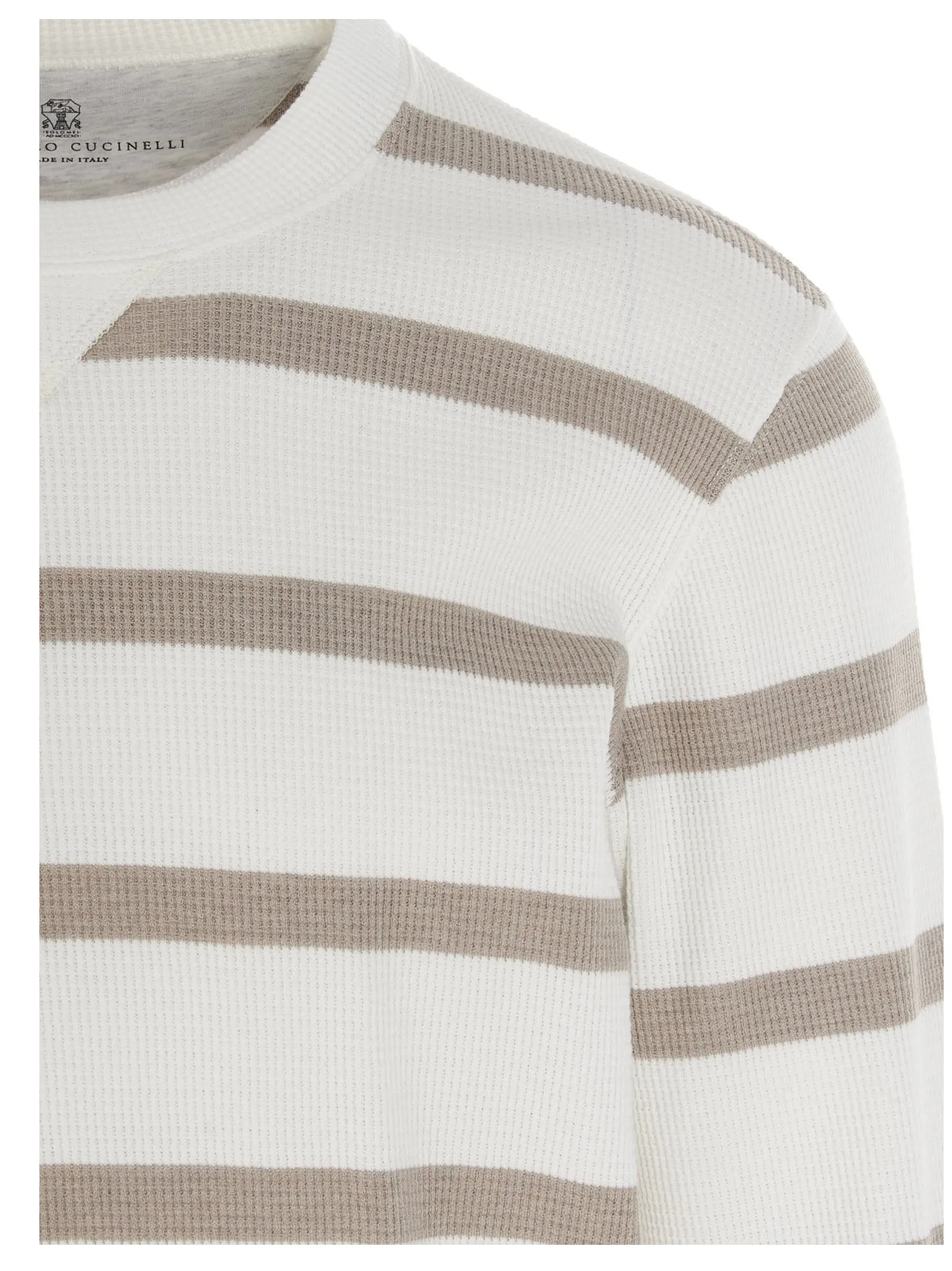 Brunello Cucinelli Striped Crewneck Knit Jumper