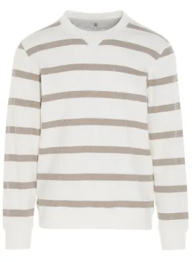 Brunello Cucinelli Striped Crewneck Knit Jumper