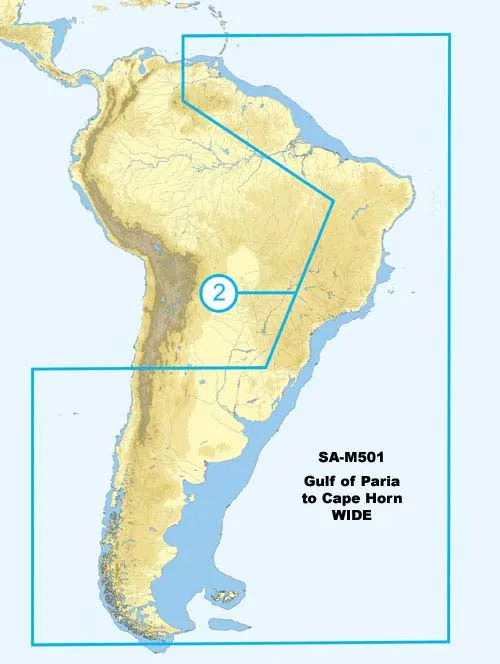 C-MAP SA-M501 Max Wide SD Gulf Of Paria - Cape Horn