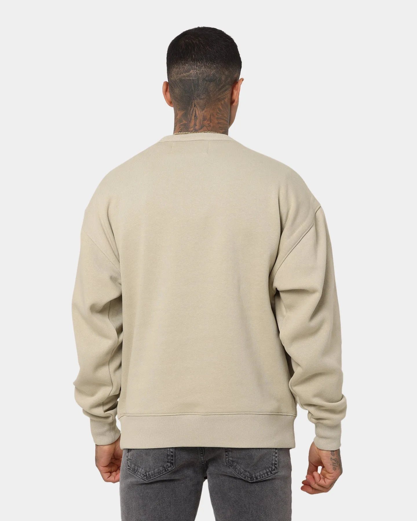 Calvin Klein High Shine CK Institution Crewneck Wheat Fields