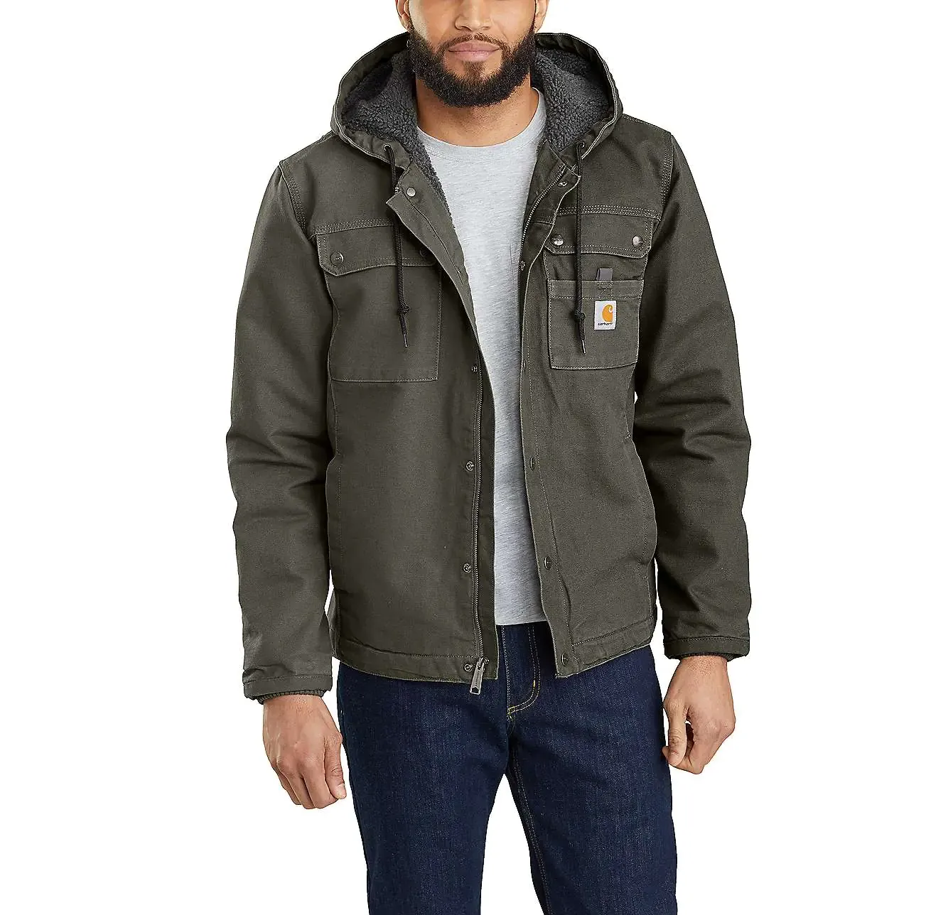 Carhartt Bartlett Jacket Winterjacke Washed Duck Sherpa Lined 103826