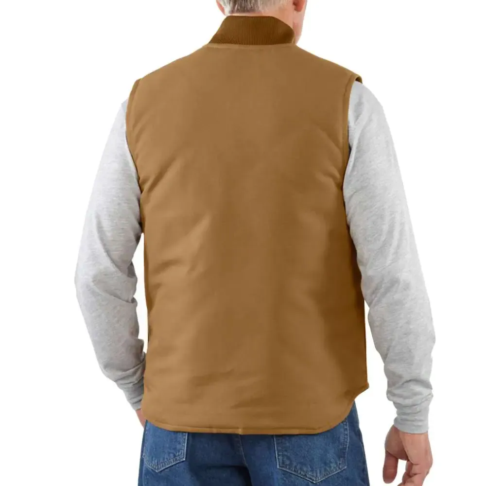 Carhartt V01 Relaxed Fit Firm Duck Insulated Rib Collar Vest Gilet