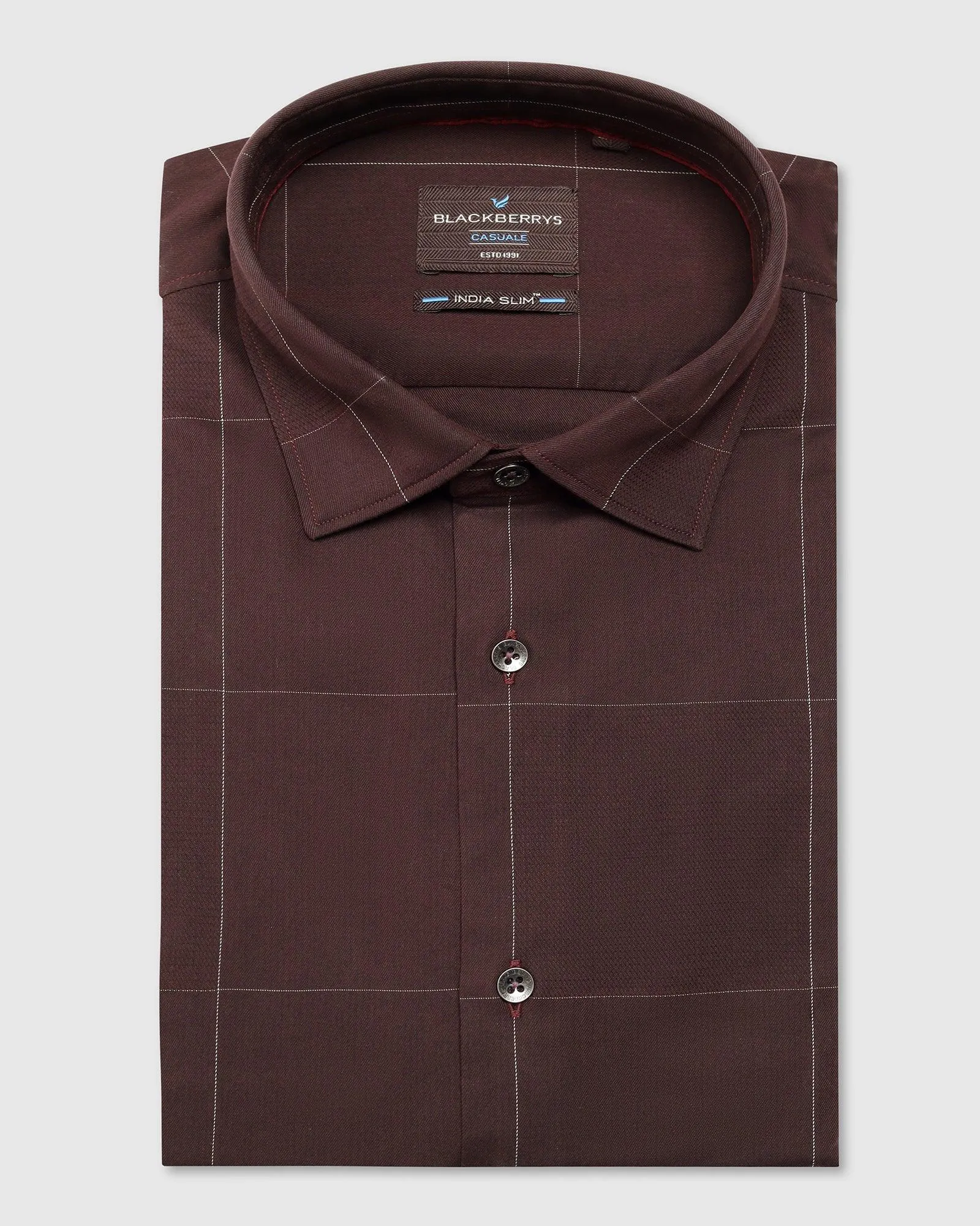 Casual Wine Check Shirt - Meester