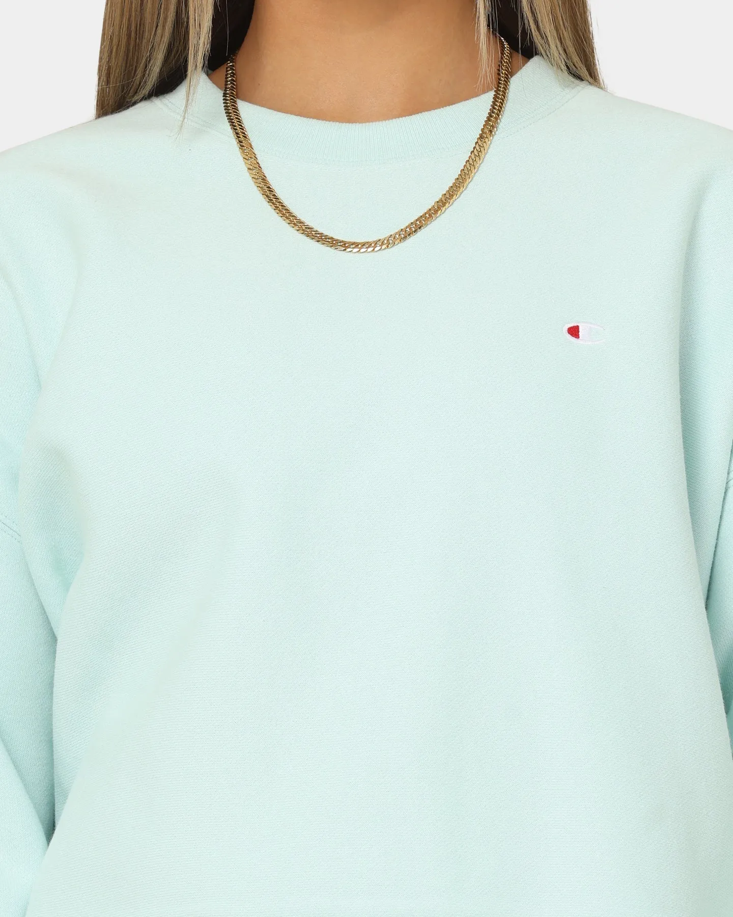 Champion Women's Reverse Weave Level Up Crewneck Seoul Soul